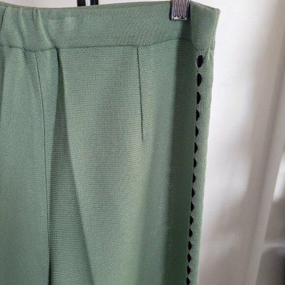 MISOOK Color Block Striped Knit Top 2 Piece Tunic and Pants Set (Size: Large) - Picture 8 of 16